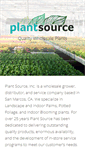 Mobile Screenshot of plantsourceinc.com